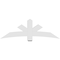 Ekena Millwork Alberta Architectural Grade PVC Gable Bracket, 72"W x 24"H x 4"D x 6"F, 8/12 Pitch GBP072X24X0406ALB00 - alternate 4
